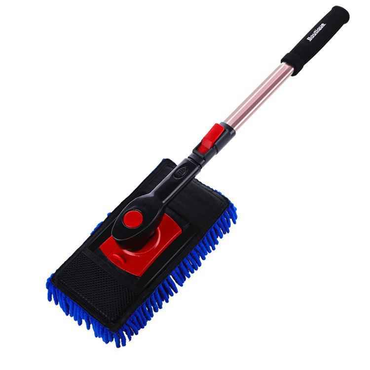Soft-bristle Long-handle Telescopic Chenille Car Wash Mop