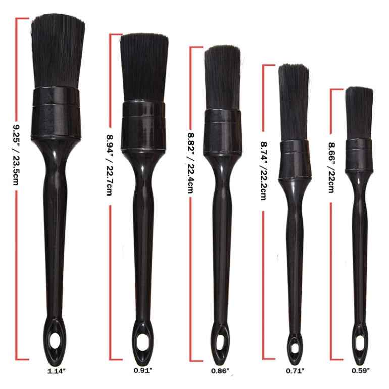 Car Wash Interior Cleaning Detail Brush 5-piece Set