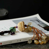 Car Ornaments Inside Car Natural Boxwood Lotus Car Hangings Accessories