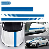 Car Body Beltline Stickers Side Skirt Striped Machine Cover Rearview Mirror