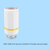 New Mini USB Charging Vacuum Sealer Storage AirPump Electric Home Accessories For Sous Vide Vacuum Packaging Food Clothes Saver Bag