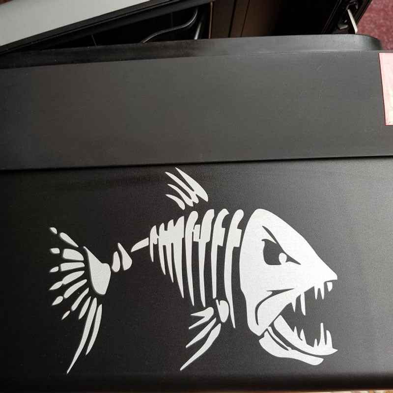 Piranha Crazy Fish Decal Car Window Decoration Motorcycle Sticker