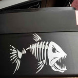 Piranha Crazy Fish Decal Car Window Decoration Motorcycle Sticker