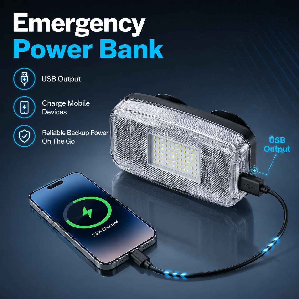 HB 361 LED Warning Light USB Rechargeable Roadside Emergency Safety Lamp OEM Car Accessories Road