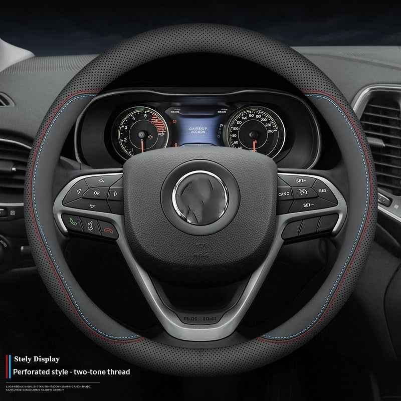 Genuine Leather Steering Wheel Cover
