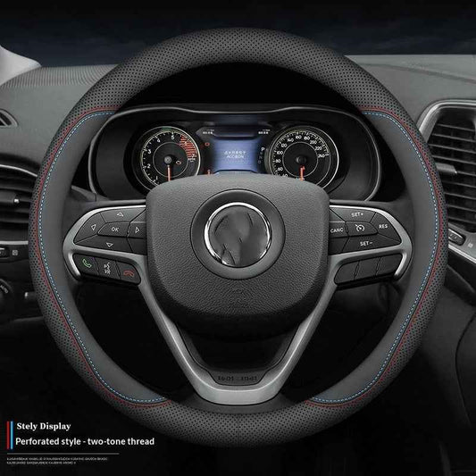 Genuine Leather Steering Wheel Cover