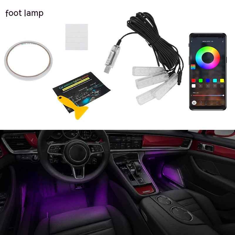 Car Atmosphere LED Light Bar Hidden Modification
