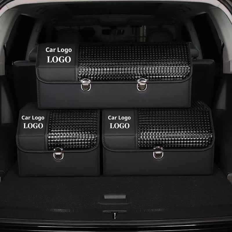 Car Leather Trunk Organizer Box